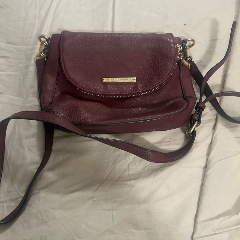 Poppy & Peonies Deep Red Crossbody Bag